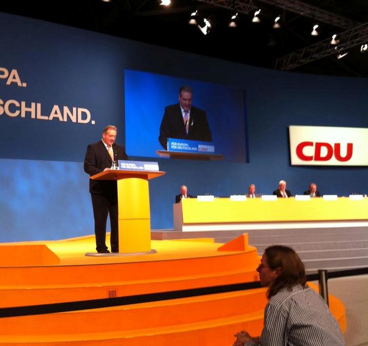 21.11.2011 - Bundesparteitag Leipzig - Frank Oesterhelweg warb aktiv um Unterstützung für den Braunschweiger Asse-Antrag.