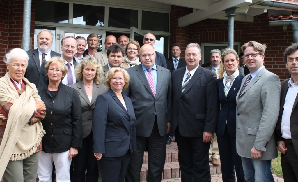 Minister Peter Altmaier mit den CDU-Vertretern in Remlingen